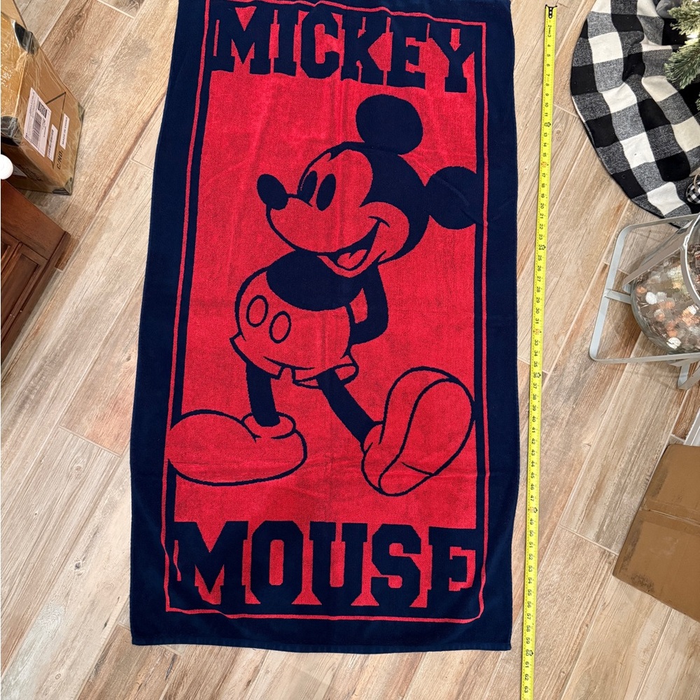 Mickey Mouse Red and Blue Towel